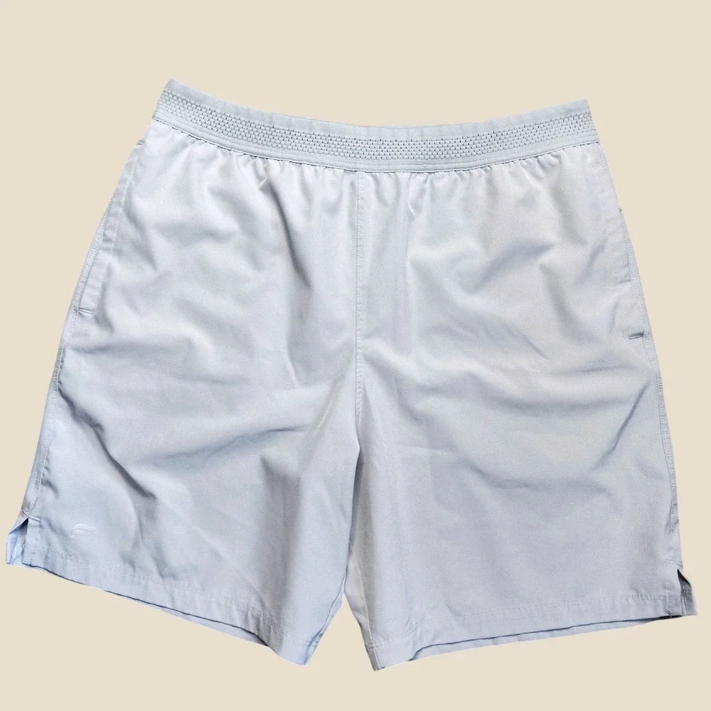 Fabletics Mens Size M White The Fundamental Shorts Unlined Training Running 7